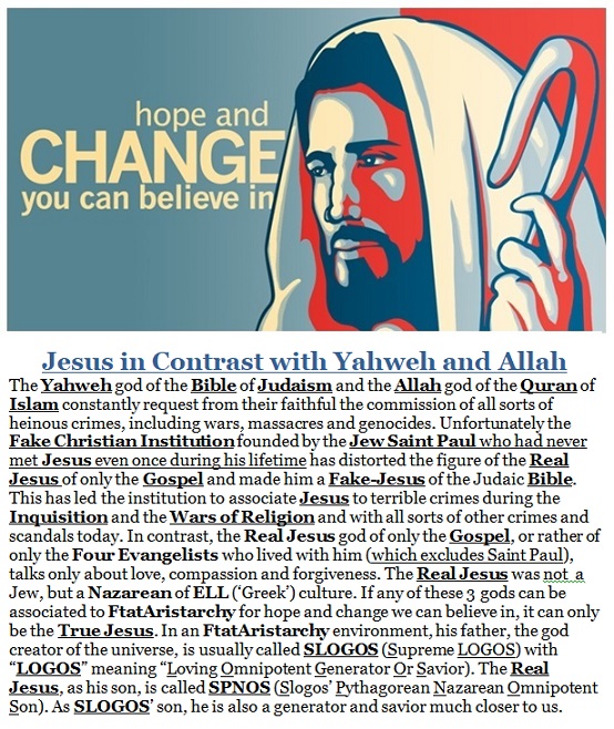 Jesus vs. Yahweh and Allah