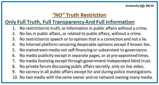 No Truth Restriction