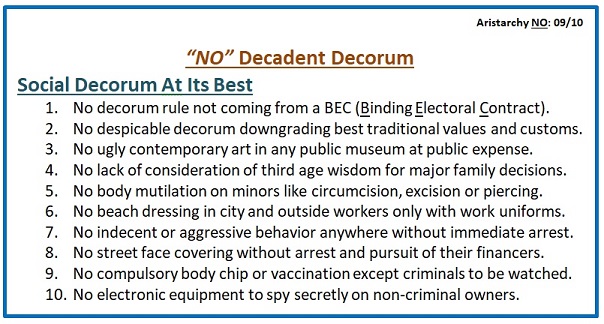 No Decadent Decorum