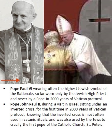 Popes with Jewish symbols